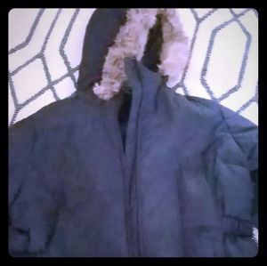 Blue puffy coat very nice only worn a couple of ti